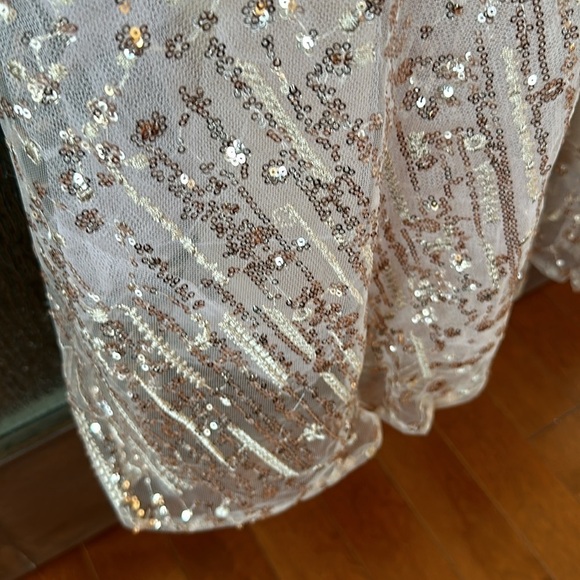 Mac Duggal SEQUINED CAP SLEEVE FIT AND FLARE DRESS size 10 NEW $698 - Picture 10 of 17